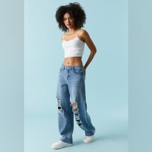 Charlotte Russe Refuge Denim Boyfriend Jean